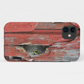 Kat in schuur houten gat Case-Mate iPhone case (Achterkant (horizontaal))