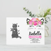 Kat in sjaal bereidt zich voor op de winter-Kies a Kaart (Staand voorkant)