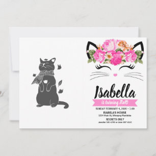 Kat in sjaal bereidt zich voor op de winter-Kies a Kaart