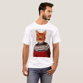 Kat in Ski Sweater 2 T-shirt (Voorkant volledig)