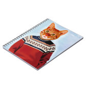 Kat in Ski Sweater Notitieboek (Linkerzijde)