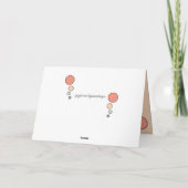 Kat in slaap gekruld foto koraal grijze verjaardag kaart