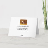 Kat in slee Humor Kerst Kaart (Achterkant)