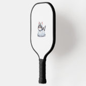 Kat in spookkostuum voor Halloween Pickleball Paddle (Links)