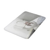 Kat in tablet badmat (Gekanteld)