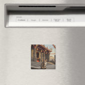 Kat in Taiwan Tainan Temple Travel Magneet (Insitu (Vaatwasser))