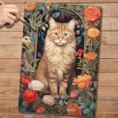 Kat in Tapestry 1 Decoupage papier