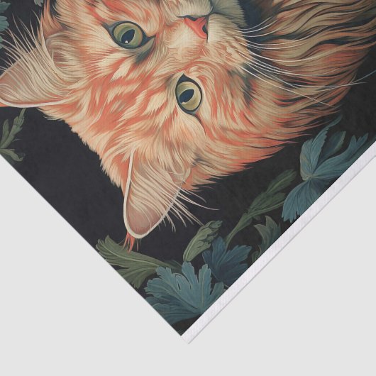 Kat in Tapestry 2 Decoupage papier (Detail)