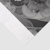 Kat in Tattoo stijl -Decoupage- Tissuepapier (Detail)