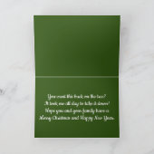 Kat in Tinsel Feestdagen Kaart (Binnen)