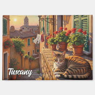 Kat in Toscane Italië Magneet