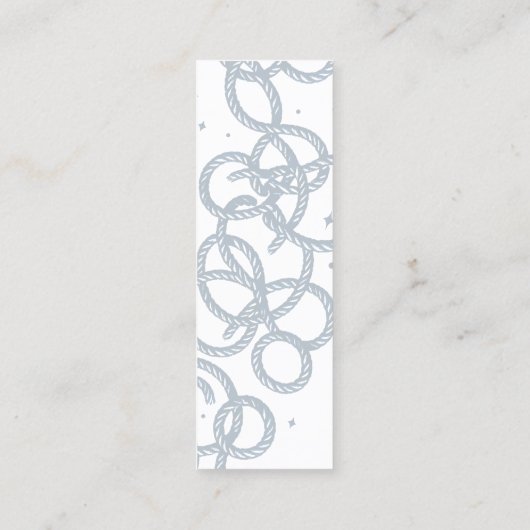 Kat in touwen, visitekaartje (Achterkant)