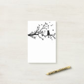 Kat in Tree Silhouette Post-it® Notes (Op bureau)