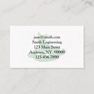 Kat in Ufo - Kies achtergrondkleur Visitekaartje