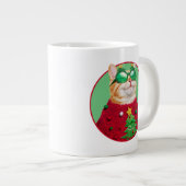Kat in Ugly kerstSweater Grote Koffiekop (Voorkant rechts)