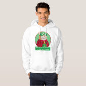 Kat in Ugly kerstSweater Hoodie (Voorkant volledig)