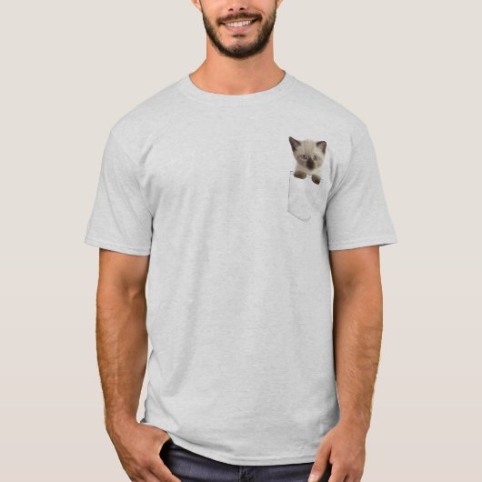 Kat in uw zakje t-shirt (Voorkant)