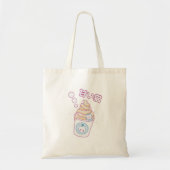 Kat in vanille ijskap tote bag (Voorkant)