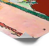 Kat in venster, poster (Hoek)