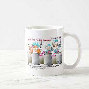 Kat in Visfabriek Grappige Cadeaus & Verzamelaarso Koffiemok