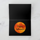 Kat in volledige oranje Maan Kaart (Binnen)