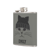 Kat in wollen Pet Heupfles (Links)