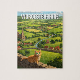 Kat in Worcestershire Engeland Reizen Legpuzzel