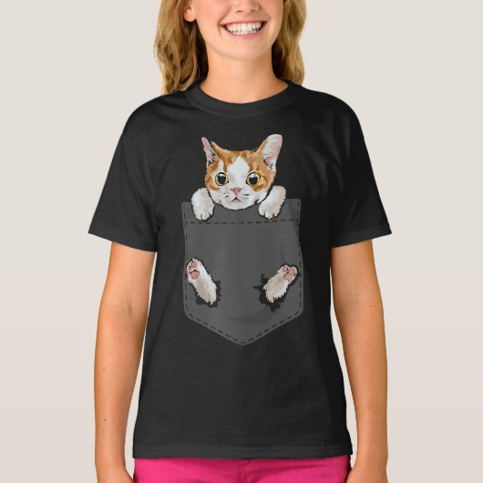 Kat in zakkastjes  | Pet Lover T-shirt (Voorkant)
