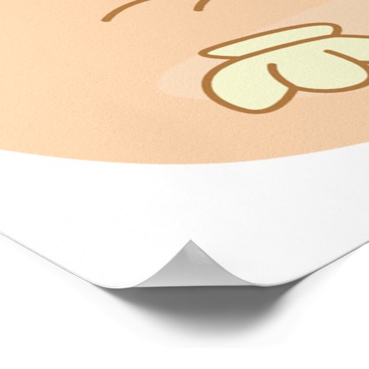 Kat in zand poster (Hoek)