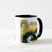 Kat in zijn Mok voor tuinkleding (Voorkant rechts)