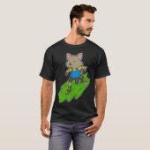 Kat Inline schaatsen Roller skates Sport T-shirt (Voorkant volledig)