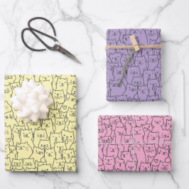 Kat Inpakpapier, Kitten Cadeauverpakking Inpakpapier Vel