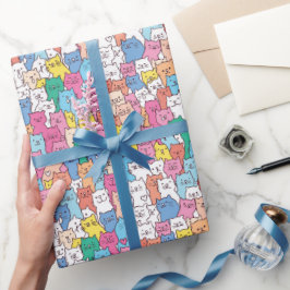 Kat inpakpapier, Kitten cadeauverpakking, Katachti Cadeaupapier