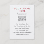 Kat-instapsysteem/Vet-liniek - twee Visitekaartjes (Achterkant)