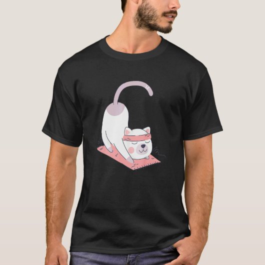 Kat Internationale Yogadag 1 T-shirt (Voorkant)