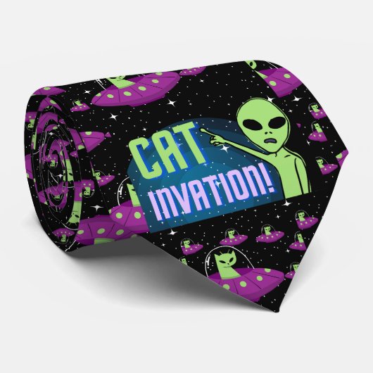 kat invasie stropdas (Opgerold)