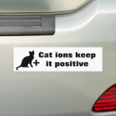 Kat-ionen Bumpersticker (Op auto)