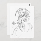 Kat IPod Briefkaart (Voorkant / Achterkant)