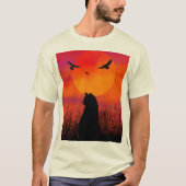 kat is glanzend t-shirt (Voorkant)