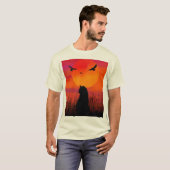 kat is glanzend t-shirt (Voorkant volledig)