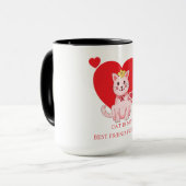 Kat is mijn beste vriend voor altijd schattig mok (Voorkant links)