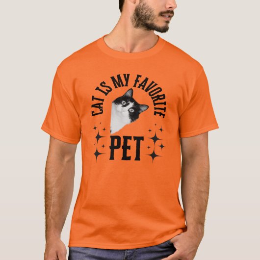 Kat is mijn favoriete T-shirt (Voorkant)