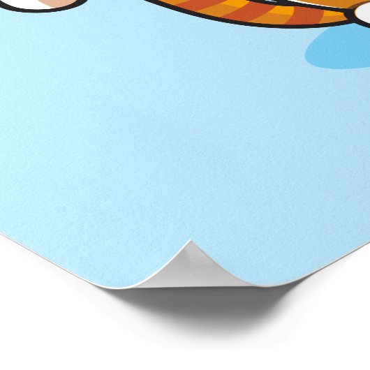 Kat is Mischieuwd Poster (16x20) (Hoek)