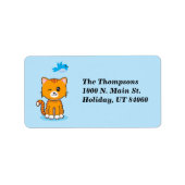 Kat is ondeugend / Return Address Labels (Voorkant)