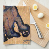 Kat-itude art catness attitude van katten theedoek (Quarter Fold)