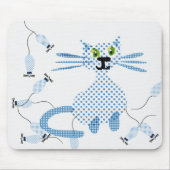 Kat jaagt op muizen muismat (Voorkant)