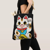 Kat - Japanse maneki nekko gelukkig Tote Bag (Dichtbij)