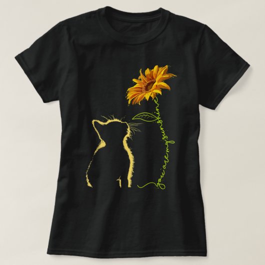 Kat je bent mijn zonnige katten t-shirt (Design voorkant)
