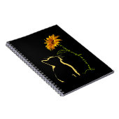 Kat je bent mijn zonnige katten T-shirt Notitieboek (Rechterzijde)