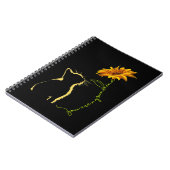 Kat je bent mijn zonnige katten T-shirt Notitieboek (Linkerzijde)